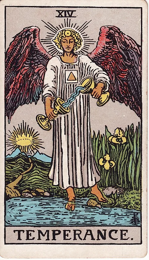 Temperance tarot card